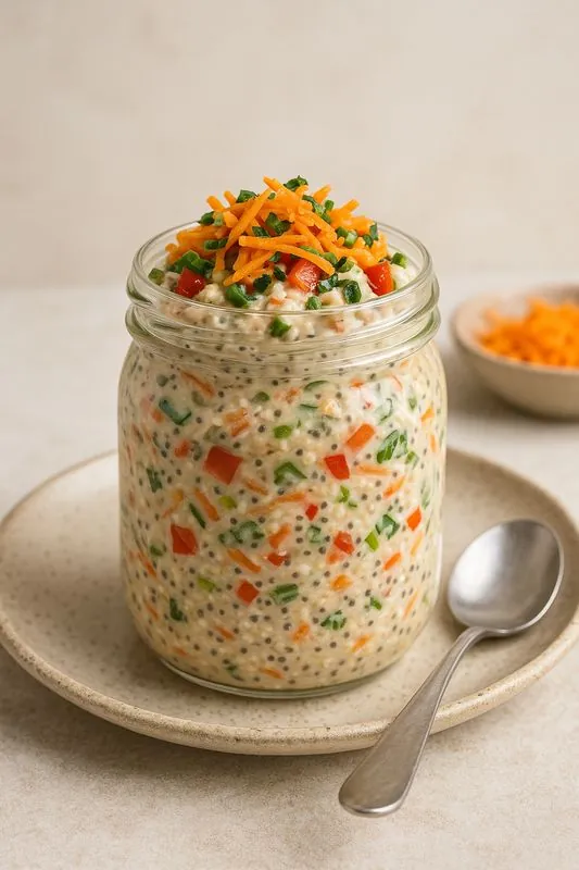 Veggie Overnight Oats mit Chiasamen – Gesund und Lecker!