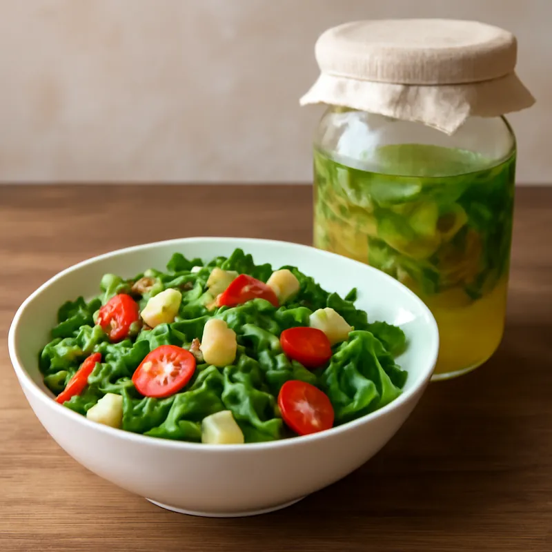 Keto-fermentiertes Gemüsewasser mit Avocado-Salat: Einfach, lecker & zero waste