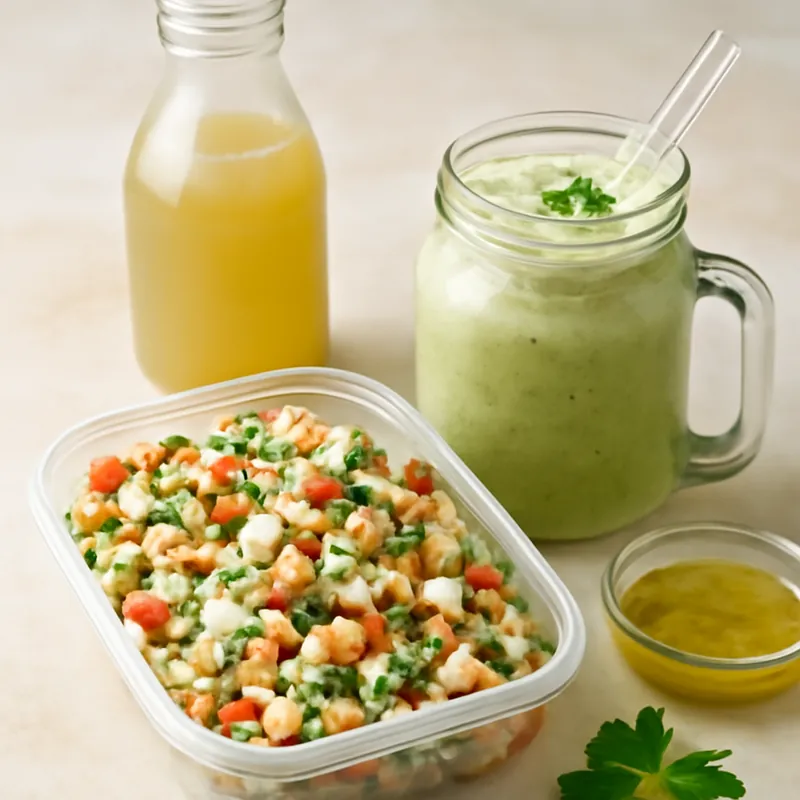 Leckerer fermentierter Protein-Smoothie für die Meal Prep