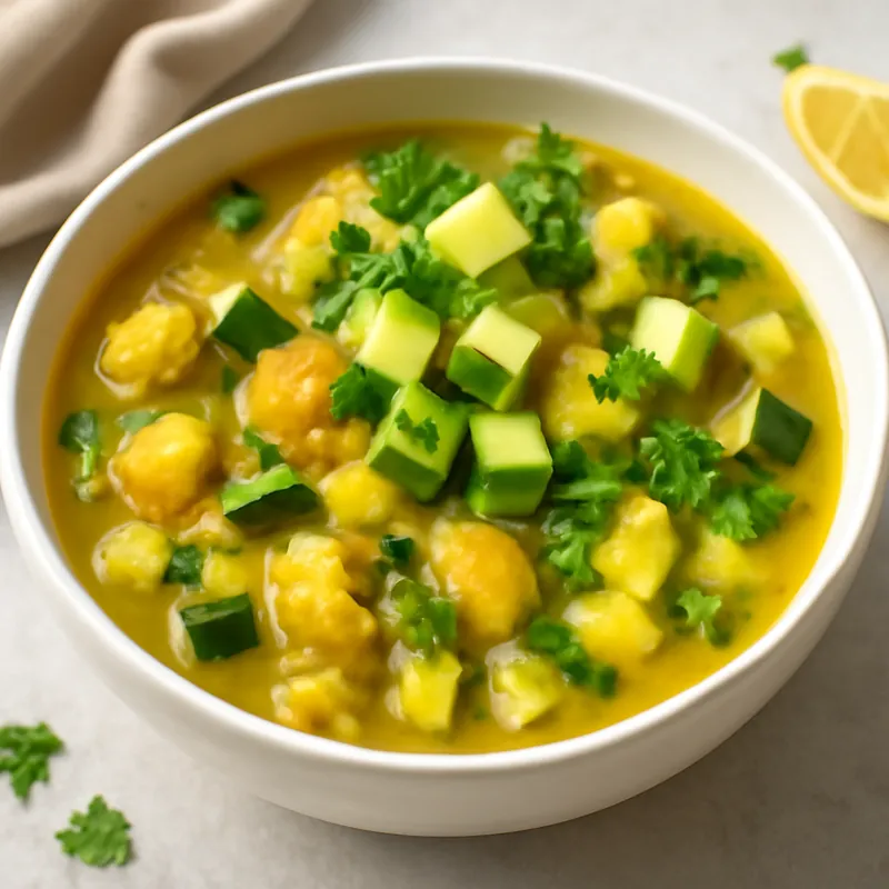 Keto-Veganer Instant Pot Eintopf mit Avocado und Blumenkohl – einfach & lecker