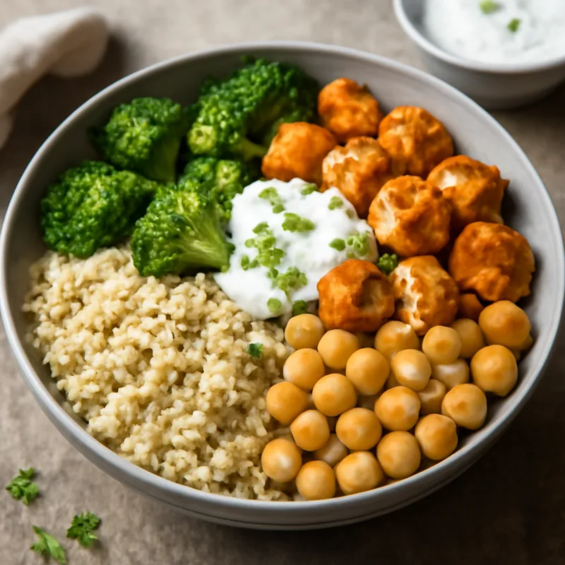 Proteinreiche Hähnchen-Quinoa-Bowl für Muskelaufbau – Einfach & Lecker