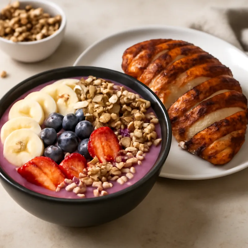 Gegrillte BBQ-Hähnchen-Smoothie Bowl – Der perfekte Sommergenuss!