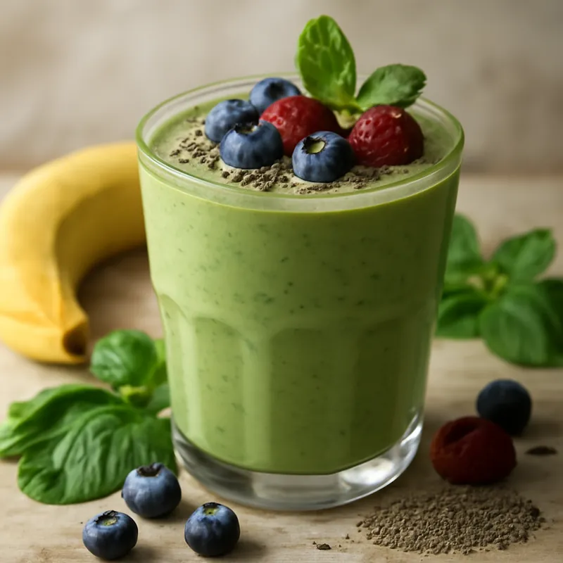 Power-Smoothie zur Dekoration und für ein schlankes Kraftpaket