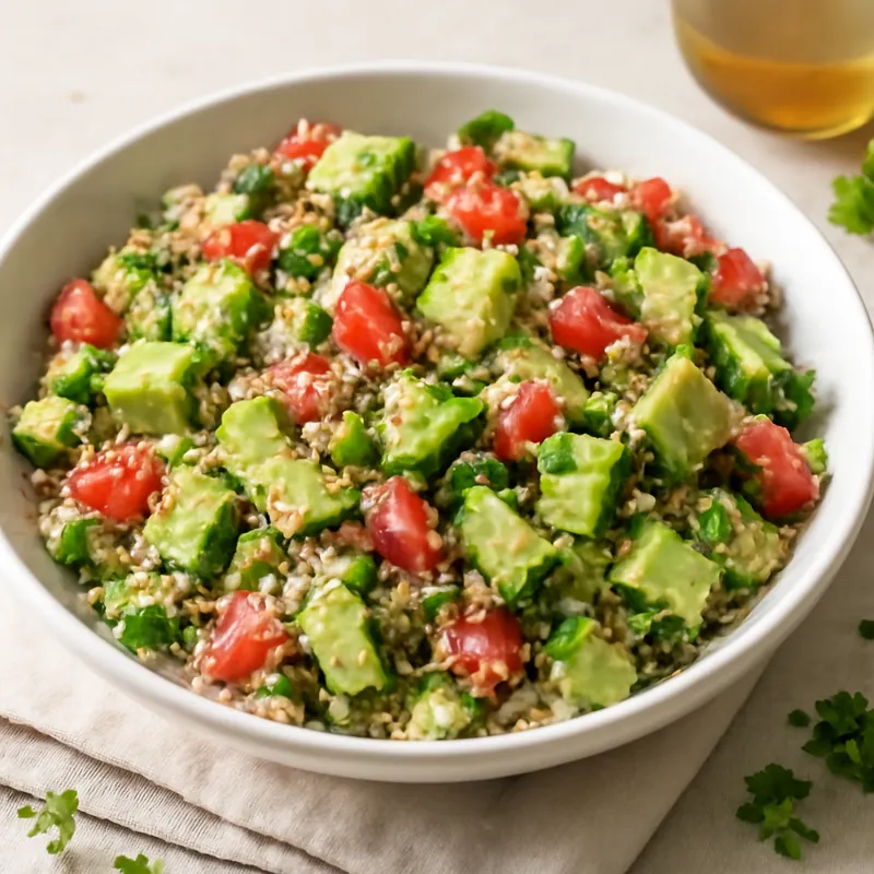 Leichter Beach Body Salat mit Quinoa und Avocado – Perfekt für den Sommer