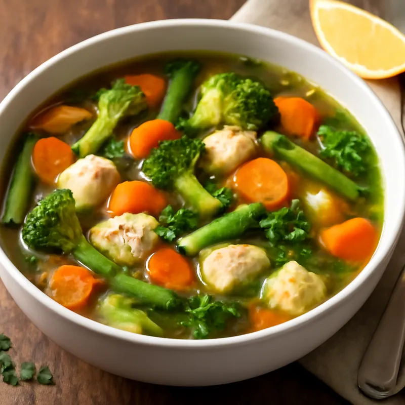 Proteinreiche Hühnersuppe für Muskelaufbau – Gesund & Lecker!