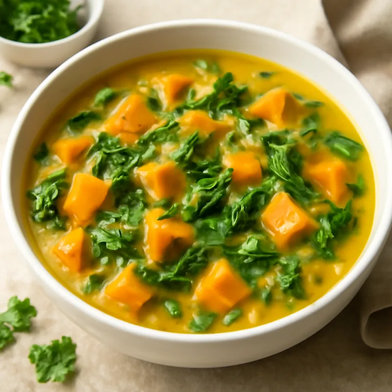 Einfaches Süßkartoffel-Mangold-Curry für die Familie