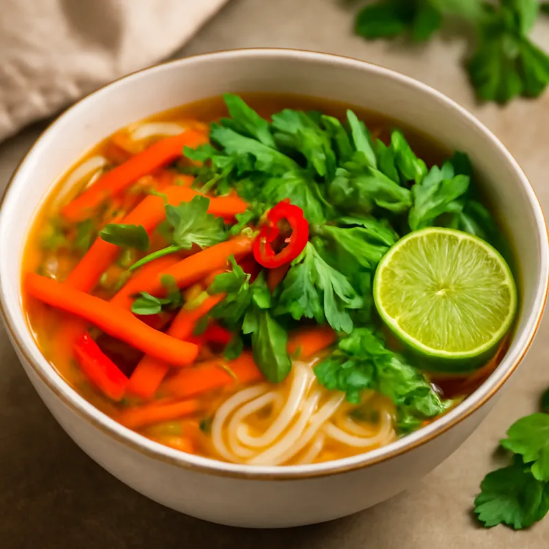 Schnelle Vegane Pho für die smarte Familienküche