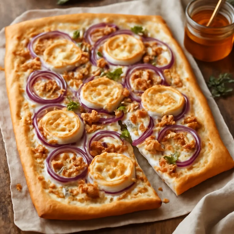 Flammkuchen mit Ziegenkäse, Honig & Walnüssen – individuell genießen dank AI Essensplaner